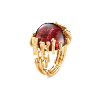 Gelbgold, Ringe, Ole Lynggaard Copenhagen BoHo Ring groß, Ref: A2924-406