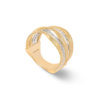Weißgold, Ringe, Marco Bicego Marrakech Ring, Ref: AG365 B YW
