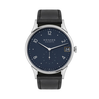  NOMOS Glashütte Minimatik 39 Datum blau, Ref: 1252
