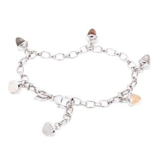 Weißgold, Armschmuck, Tamara Comolli MIKADO Charm Armband 'Cashmere' mit Diamant-Pavé, Ref: B-MC-Ch-Cas-p-wg