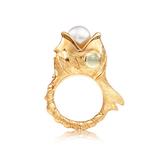 Gelbgold, Ringe, Ole Lynggaard Copenhagen Young Fish Ring, Ref: A3151-401