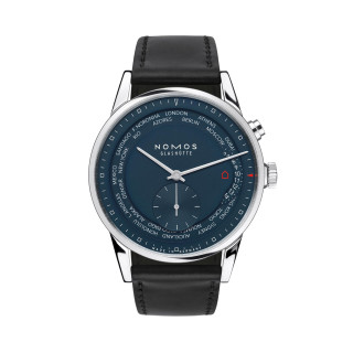  NOMOS Glashütte Zürich Weltzeit nachtblau, Ref: 807