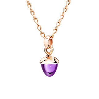 Roségold, Halsschmuck, Tamara Comolli MIKADO Bouquet Anhänger mit Amethyst, Ref: P-MB-Am-rg