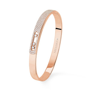 Roségold, Armschmuck, Messika Bangle Move Noa Pavée Armspange, Ref: 06371-PG