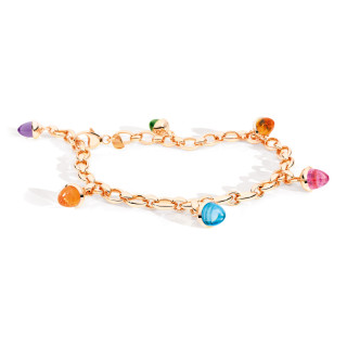 Roségold, Armschmuck, Tamara Comolli MIKADO Charm Armband 'Candy', Ref: B-MC-Ch-Can-rg
