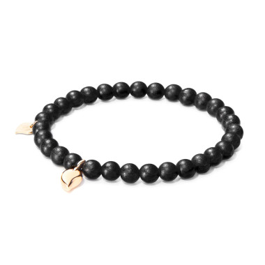         Roségold, Armschmuck, Tamara Comolli INDIA Drop Armband mit Ebenholz Medium