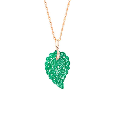         Roségold, Halsschmuck, Tamara Comolli INDIA Anhänger mit Onyx Small