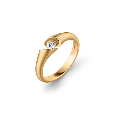         Gelbgold, Ringe, Schaffrath CALLA Solitaire