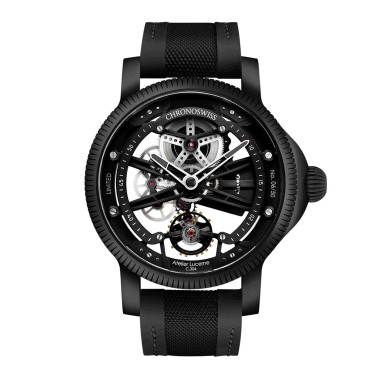         Handaufzug, Chronoswiss SkelTec Pitch Black