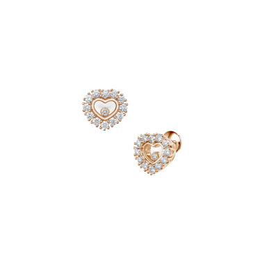         Roségold, Ohrringe, Chopard Happy Diamonds Icons Joaillerie Ohrstecker