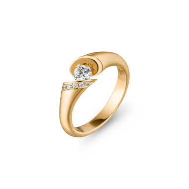         Gelbgold, Ringe, Schaffrath CALLA Diamantring