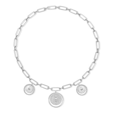         Weißgold, Halsschmuck, Messika Lucky Move Charms Choker Kette