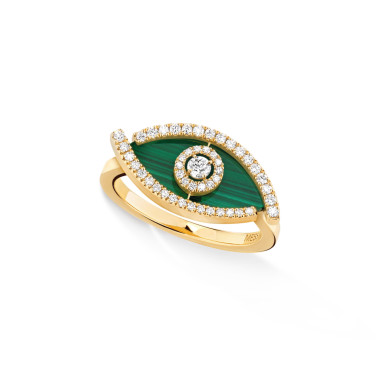         Gelbgold, Ringe, Messika Lucky Eye Malachit Ring
