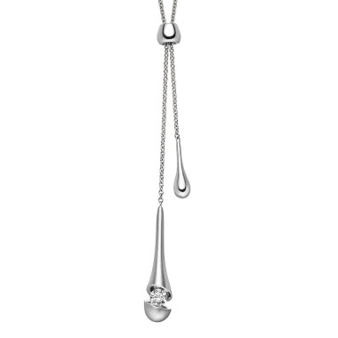         Weißgold, Halsschmuck, Schaffrath CALLA Collier