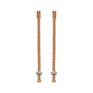         Weißgold, Ohrringe, FOPE Prima Ohrgehänge mit Diamanten