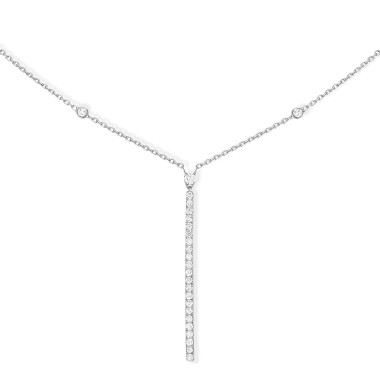         Weißgold, Halsschmuck, Messika Gatsby Halskette