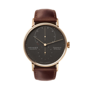         Handaufzug, NOMOS Glashütte Lambda 39 samtschwarz