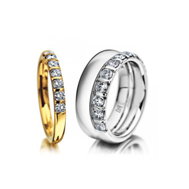         Weißgold, Ringe, Meister Memoireringe