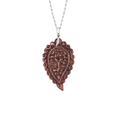         Weißgold, Halsschmuck, Tamara Comolli INDIA Anhänger mit Snakewood Large