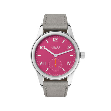         Handaufzug, NOMOS Glashütte Club Campus deep pink