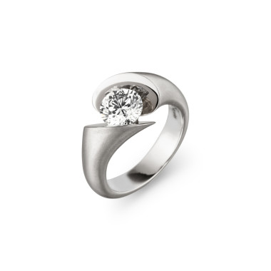         Weißgold, Ringe, Schaffrath CALLA Solitaire