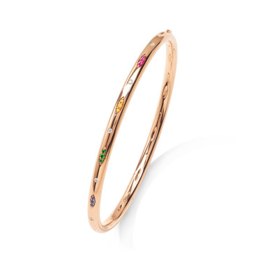         Roségold, Armschmuck, Tamara Comolli GYPSY Armspange mit Pavé 'Candy'