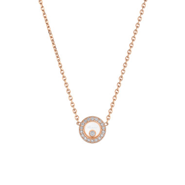         Roségold, Halsschmuck, Chopard Happy Diamonds Icons Halskette