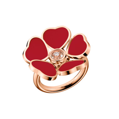         Roségold, Ringe, Chopard Happy Hearts Flowers Ring