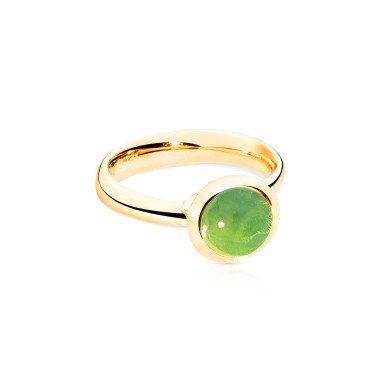         Gelbgold, Ringe, Tamara Comolli BOUTON Ring Small mit Peridot