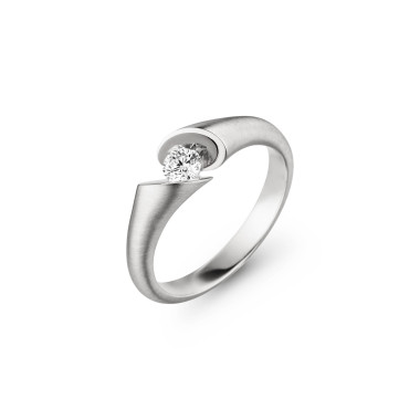         Weißgold, Ringe, Schaffrath CALLA Solitaire