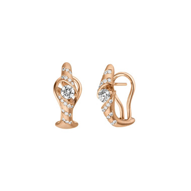         Roségold, Ohrringe, Schaffrath CALLA Ohrschmuck