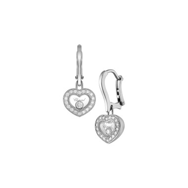         Weißgold, Ohrringe, Chopard Happy Diamonds Icons Ohrhänger