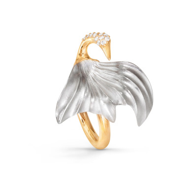         Weißgold, Ringe, Ole Lynggaard Copenhagen Cranes Ring klein