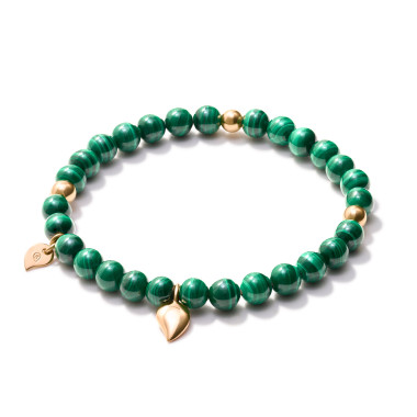         Roségold, Armschmuck, Tamara Comolli INDIA Armband mit Malachite Medium
