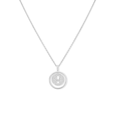         Weißgold, Halsschmuck, Messika Lucky Move PM Pavé Collier