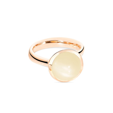         Roségold, Ringe, Tamara Comolli BOUTON Ring Large mit Mondstein