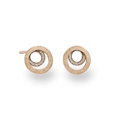         Rotgold, Ohrringe, Schmuckwerk Saturn Ohrstecker