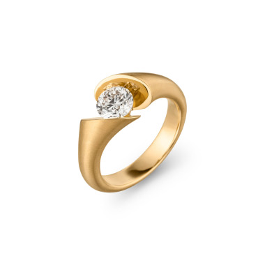         Gelbgold, Ringe, Schaffrath CALLA Solitaire