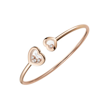         Roségold, Armschmuck, Chopard Happy Diamonds Icons Armreif