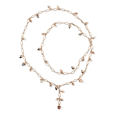         Roségold, Halsschmuck, Tamara Comolli Langes MIKADO Collier Cashmere