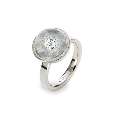         Weißgold, Ringe, Schmuckwerk Glasklar Ring