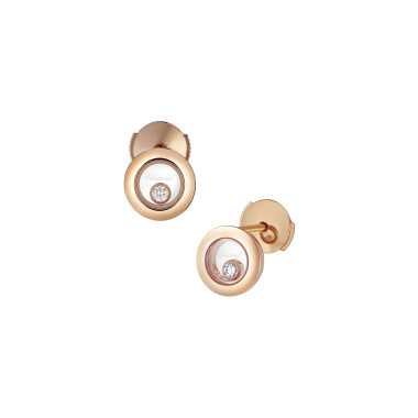         Roségold, Ohrringe, Chopard Happy Diamonds Icons Ohrstecker