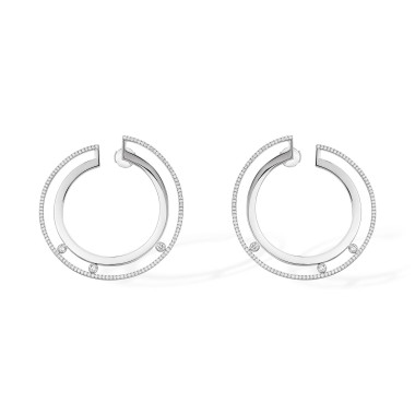         Weißgold, Ohrringe, Messika Move Romane PM Ohrringe