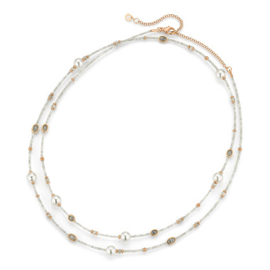         Roségold, Halsschmuck, Gellner Castaway Collier