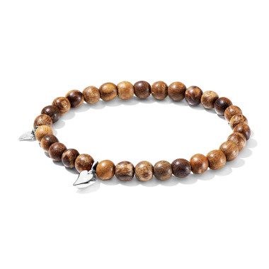         Weißgold, Armschmuck, Tamara Comolli INDIA Drop Armband mit Snakewood Small