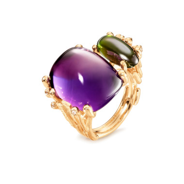         Gelbgold, Ringe, Ole Lynggaard Copenhagen BoHo Doppelring