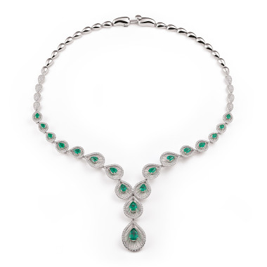         Weißgold, Halsschmuck, Cammilli Premiere Color Collier