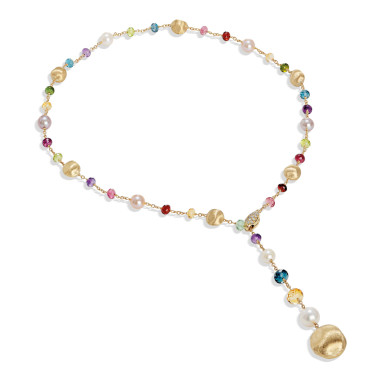         Gelbgold, Halsschmuck, Marco Bicego Africa Y-Kette