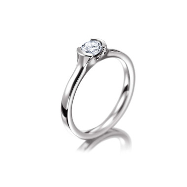         Weißgold, Ringe, Meister Verlobungs- und Solitärring