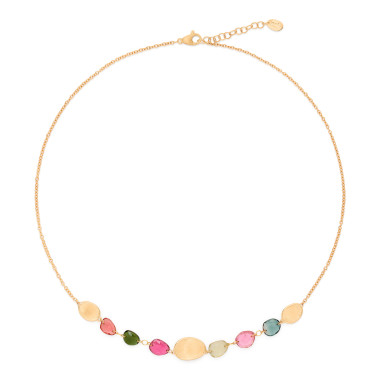         Gelbgold, Halsschmuck, Marco Bicego Lunaria Color Halskette